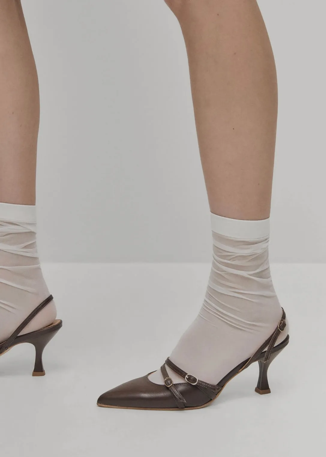 Joelle Leather Pumps - Brown