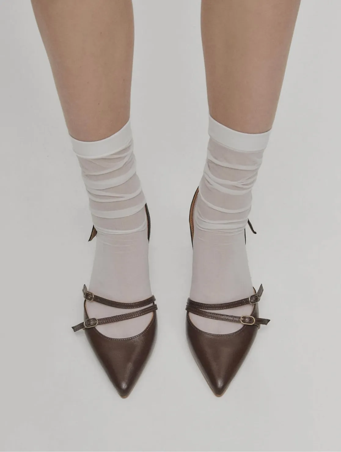 Joelle Leather Pumps - Brown