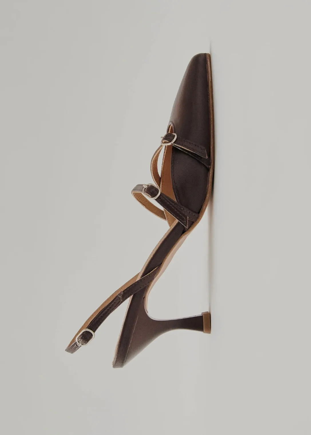Joelle Leather Pumps - Brown