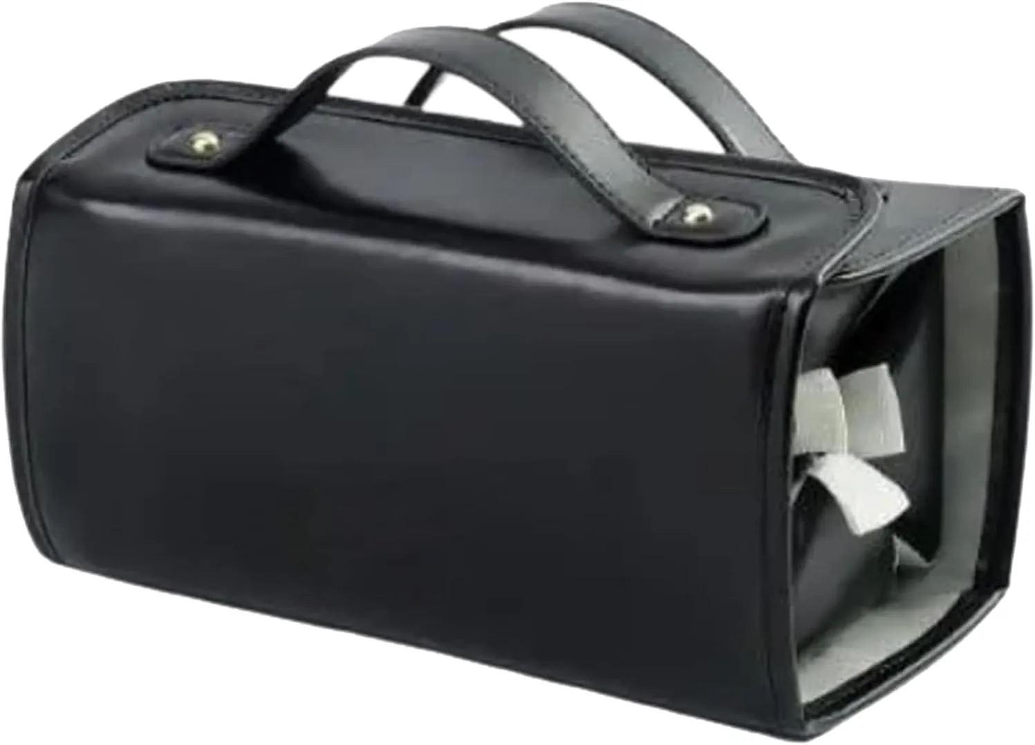 Kaylines Leather Waterproof Cosmetic Bag, Kaylines Cosmetic Bag, Kaylines Waterproof Makeup Bag, Leather Waterproof Cosmetic Bag Detachable 4 in 1 Travel Toiletry Bag for Women (Black)