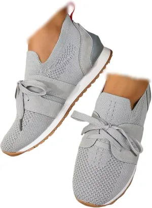 Ladmiple Running Shoes For Women Walking Tennis Shoes Slip On Memory Foam Lightweight Casual Non Slip Gym Athletic Sneakers
