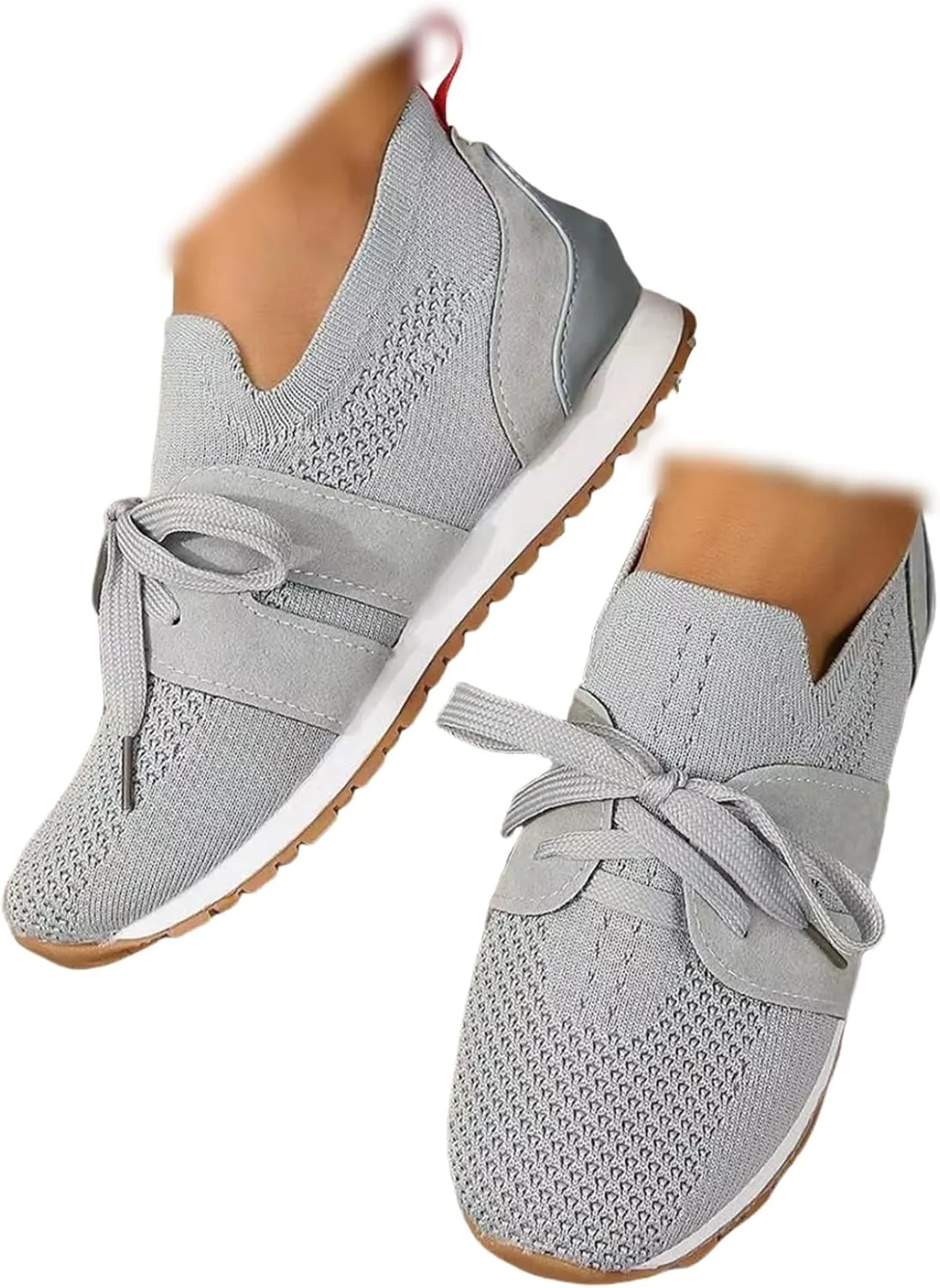 Ladmiple Running Shoes For Women Walking Tennis Shoes Slip On Memory Foam Lightweight Casual Non Slip Gym Athletic Sneakers