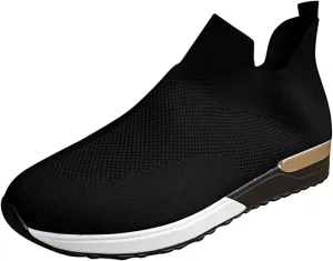Ladmiple Walking Shoes Women Slip On Lightweight Comfort Breathable Sock Shoe Mesh Casual Fashion Tennis Running Sneaker