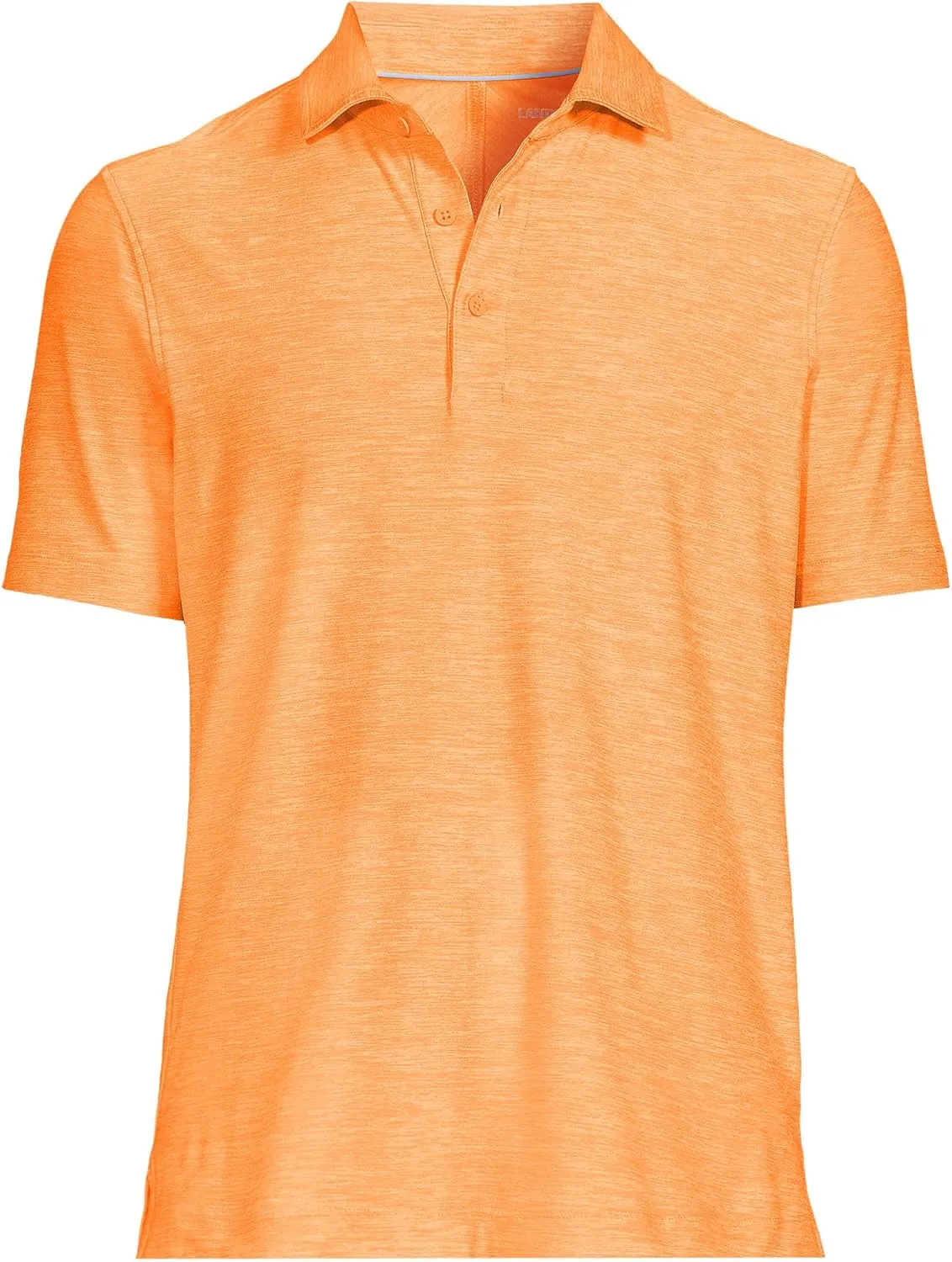 Lands' End Men's Short Sleeve Performance Pieced Yoke Hybrid Polo