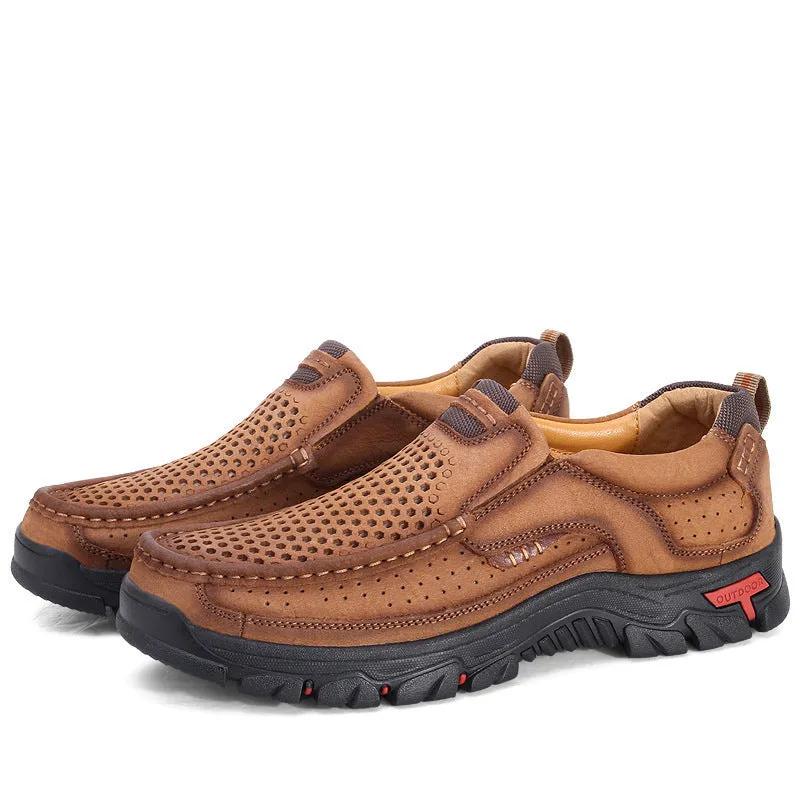 Large Size Men's Outdoor Leather Shoes