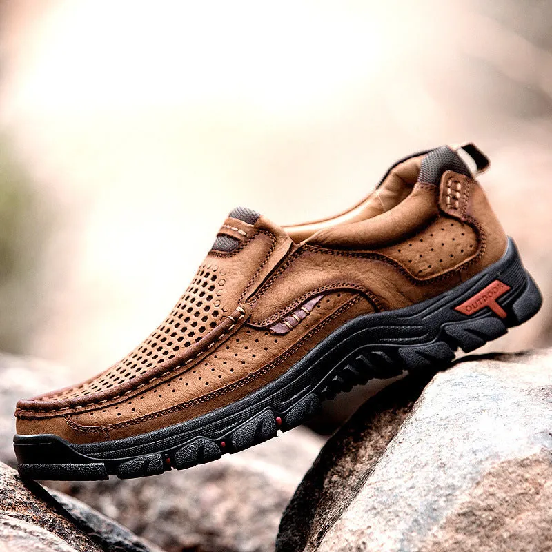 Large Size Men's Outdoor Leather Shoes
