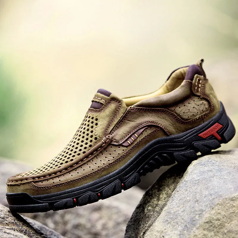 Large Size Men's Outdoor Leather Shoes