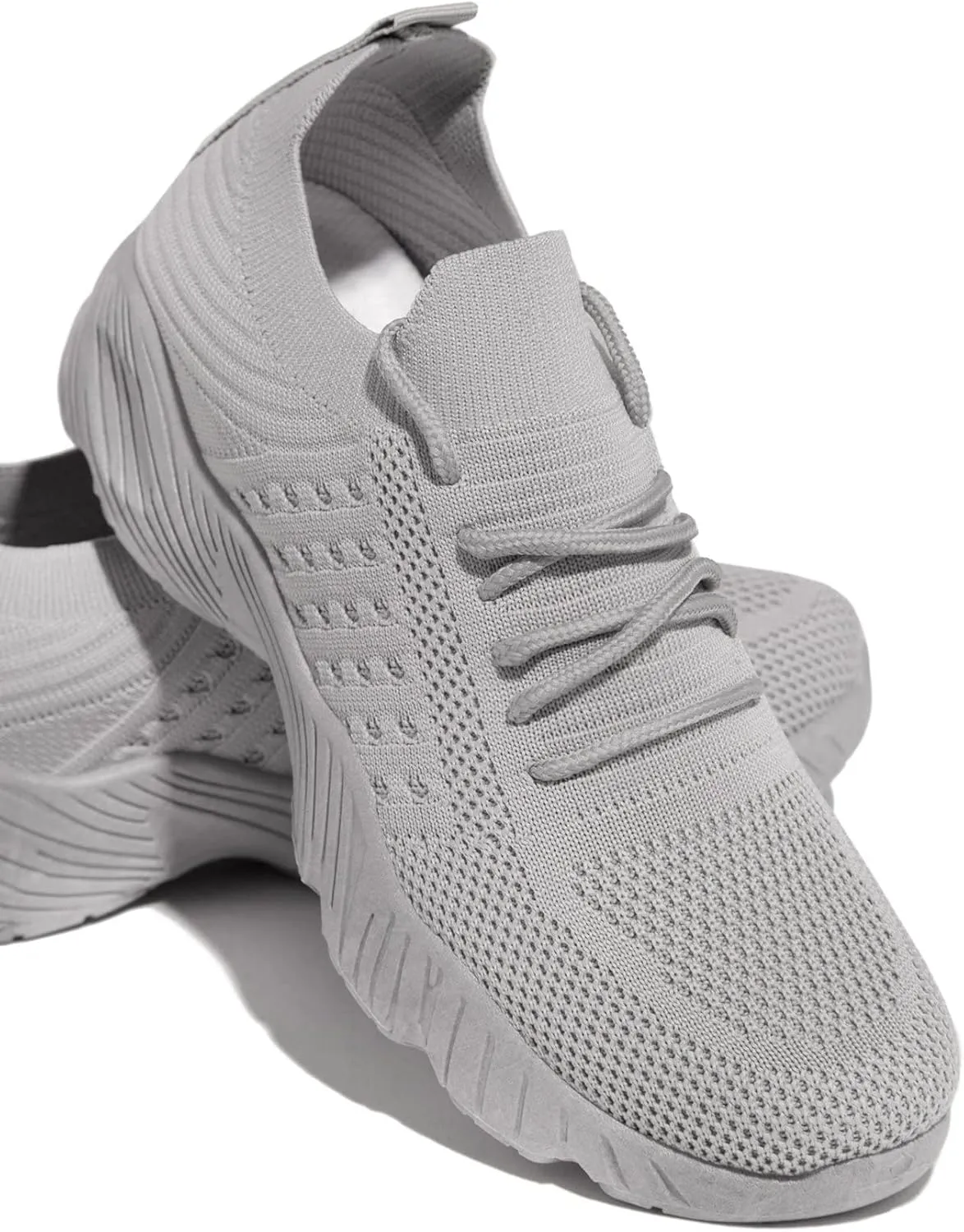 Lausiuoe Sneakers For Women Walking Shoes Comfortable Sock Sneakers Slip on Mesh Comfortable Wedge Shoe Platform Loafers