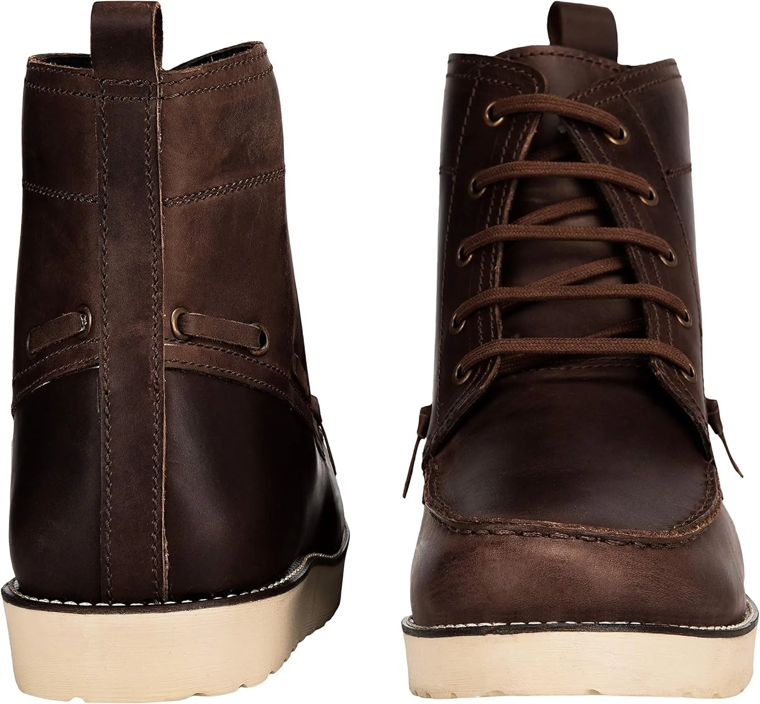 LIBERTYZENO Mens Genuine Leather Ankle Length Hiking Desert Boot Shoes