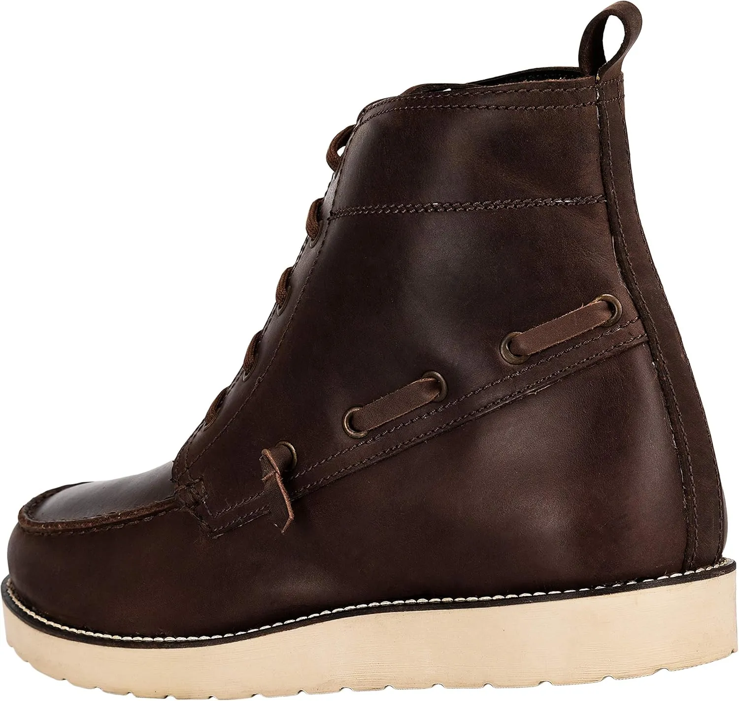 LIBERTYZENO Mens Genuine Leather Ankle Length Hiking Desert Boot Shoes