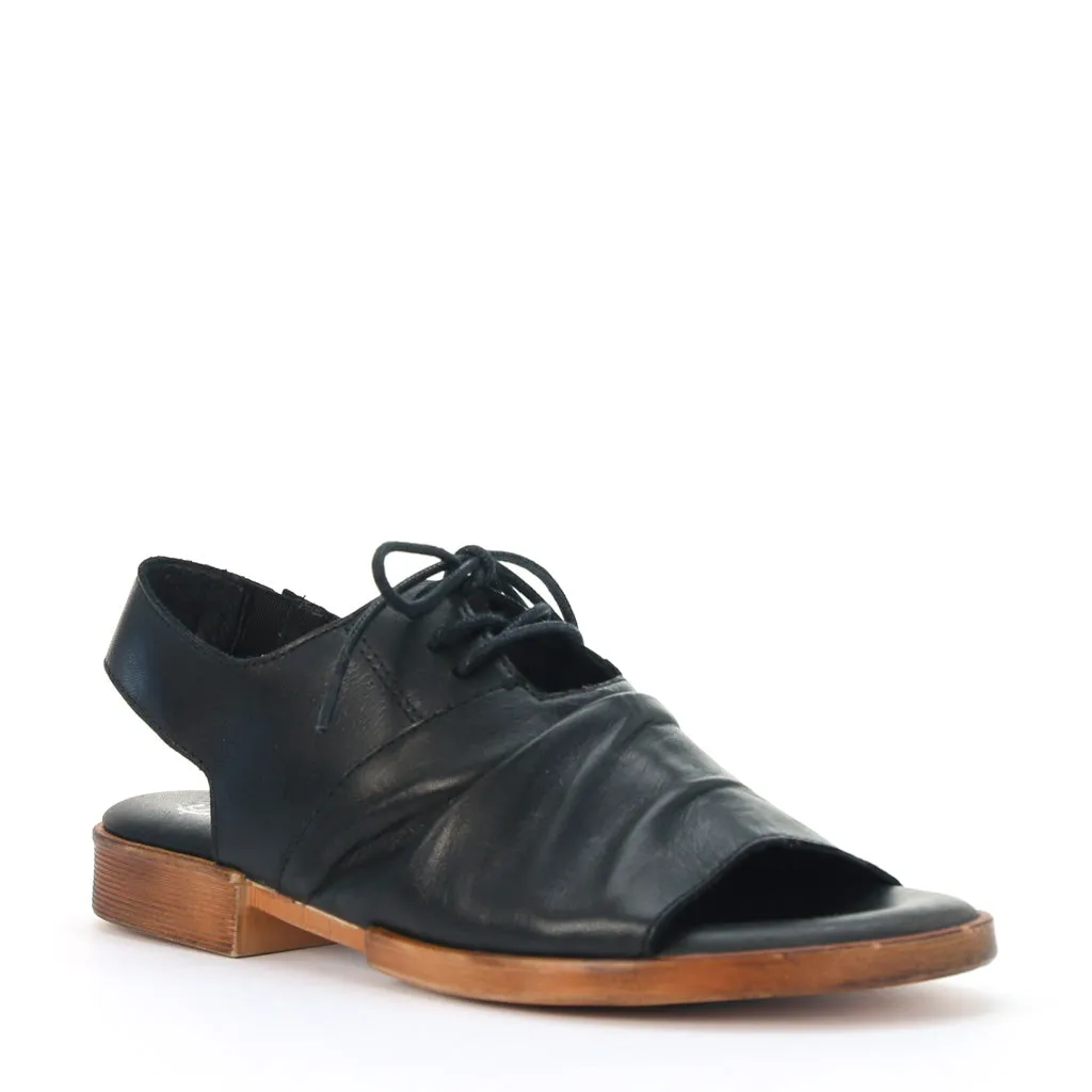 LIDDY LEATHER LACE-UP SANDALS