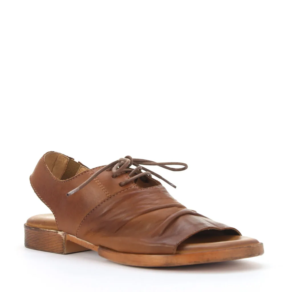 LIDDY LEATHER LACE-UP SANDALS