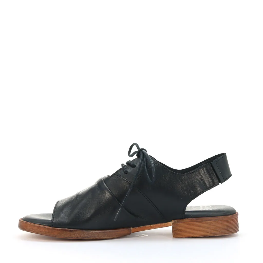 LIDDY LEATHER LACE-UP SANDALS