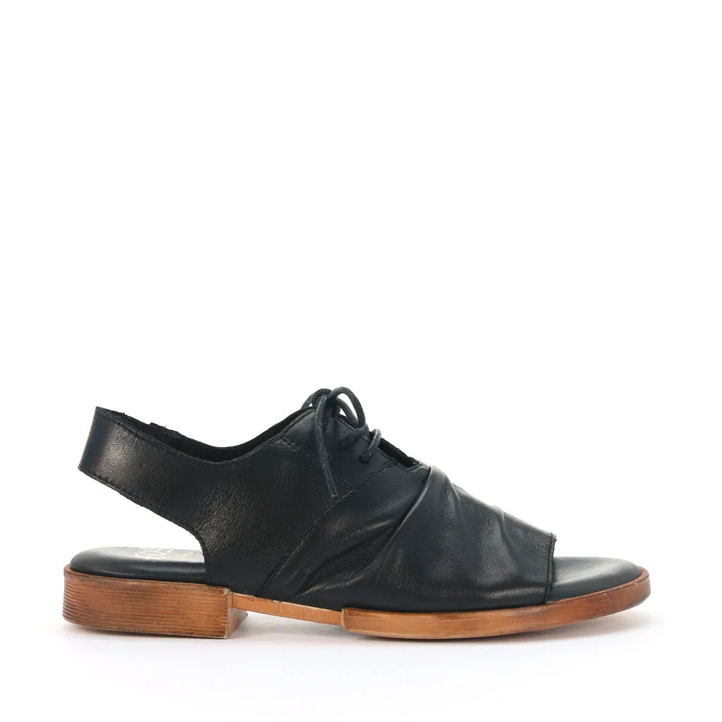 LIDDY LEATHER LACE-UP SANDALS