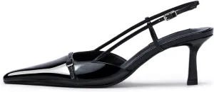 MAVMAX Slingback Heels for Women Kitten Heels with Bow Pointed Close Toe Pumps Dress Party Heeled Sexy Wedding Shoes