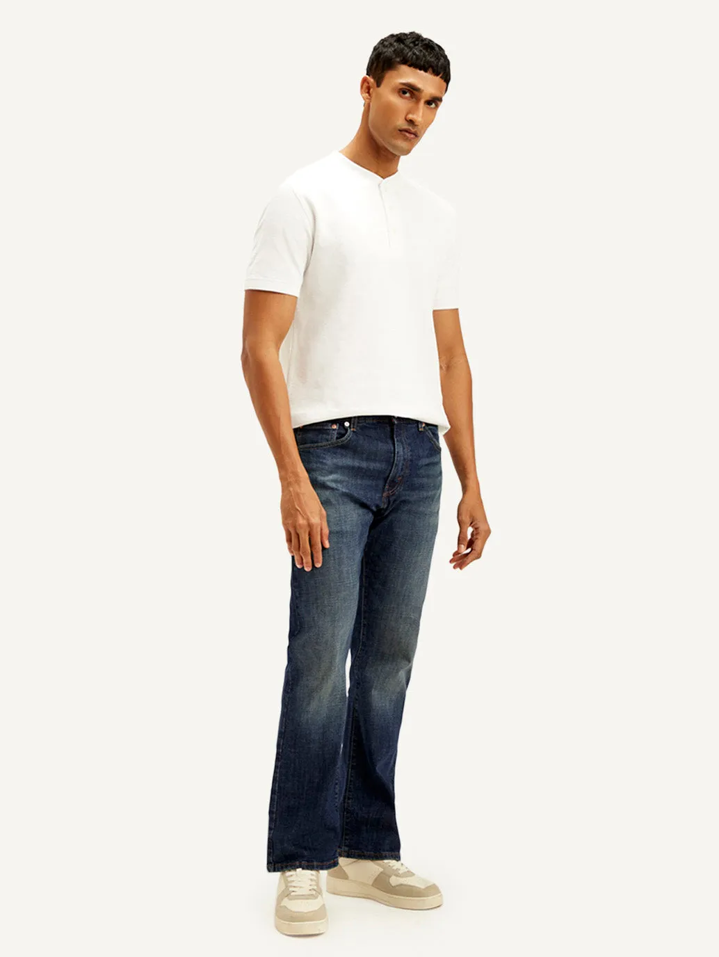 Men's 517 Dark Blue Bootcut Jeans