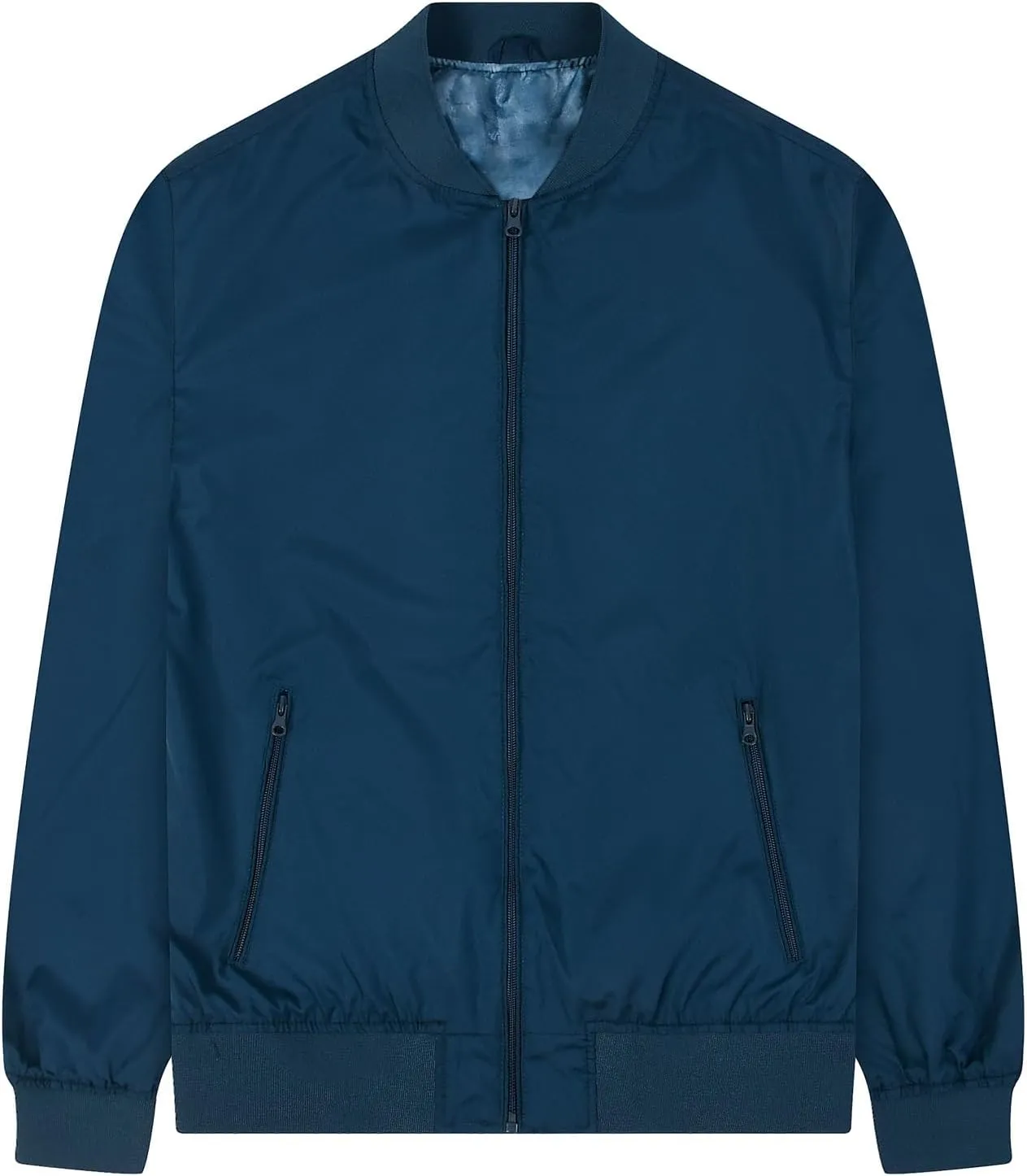 Mens Bomber Jacket Lightweight Causal Windbreaker Flight Track Jackets Waterproof Zip Up Outdoor Coat for Travel Golf