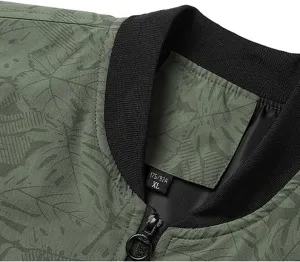 Mens Bomber Jacket Lightweight Flight Jackets Casual Fall Winter Windbreaker Zip Up Waterproof Warm Coat Business Work