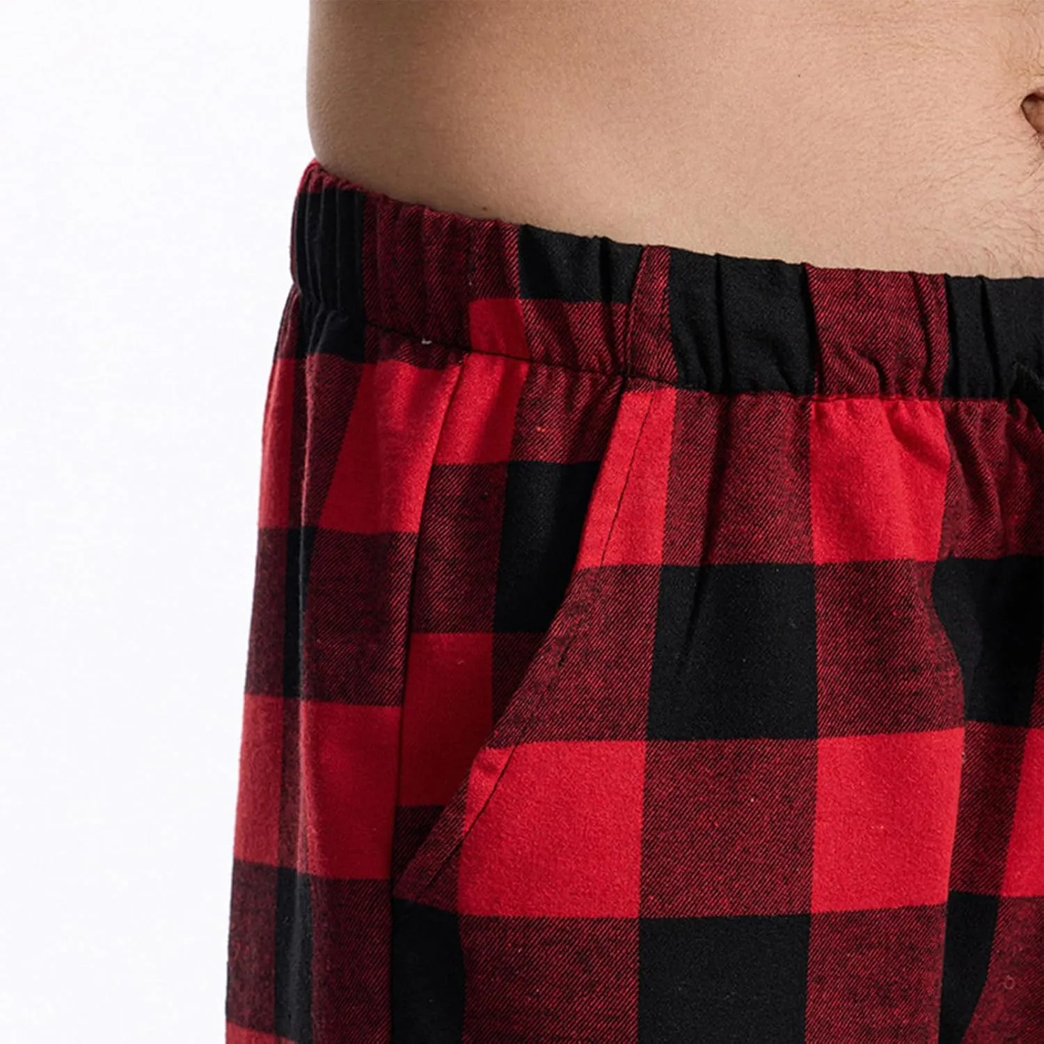 Mens Casual Plaid Trousers Drawstring Waist Straight-Leg Pants Stylish Comfy Open Bottom Trouser Athletic Basic Pants