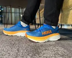 MEN'S HOKA BONDI 8 | COASTAL SKY / VIBRANT ORANGE