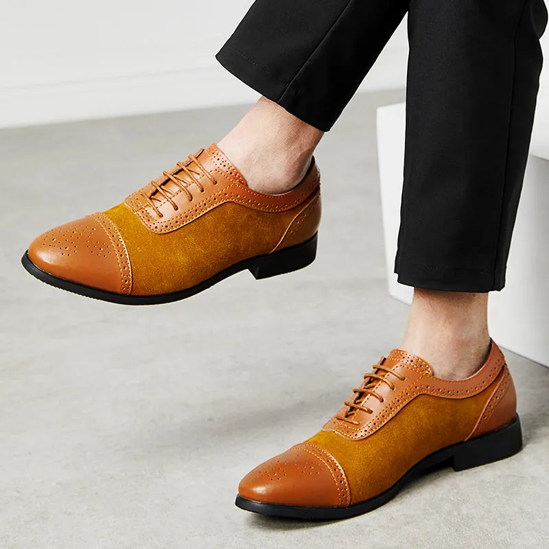 Men's Quality Patent Lace Up Leather Shoes