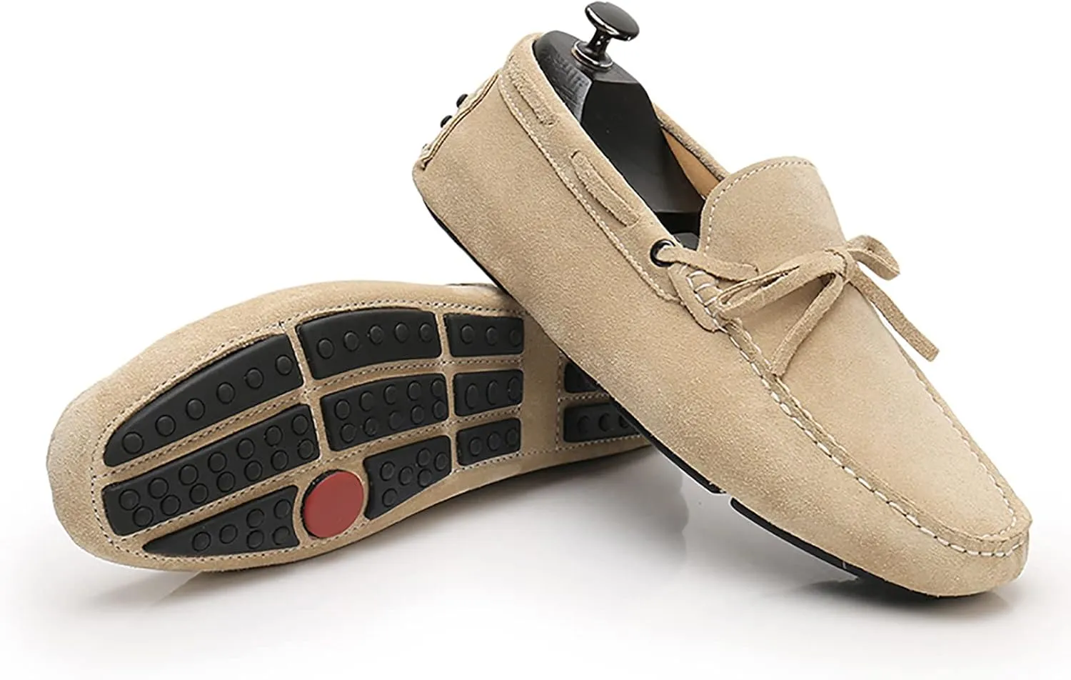 Men's Soft Suede Driving Loafers Shoes Handmade Moccasin Slippers Business Shoes Leather Loafers Casual Shoes for Men Slip On Boat Shoes