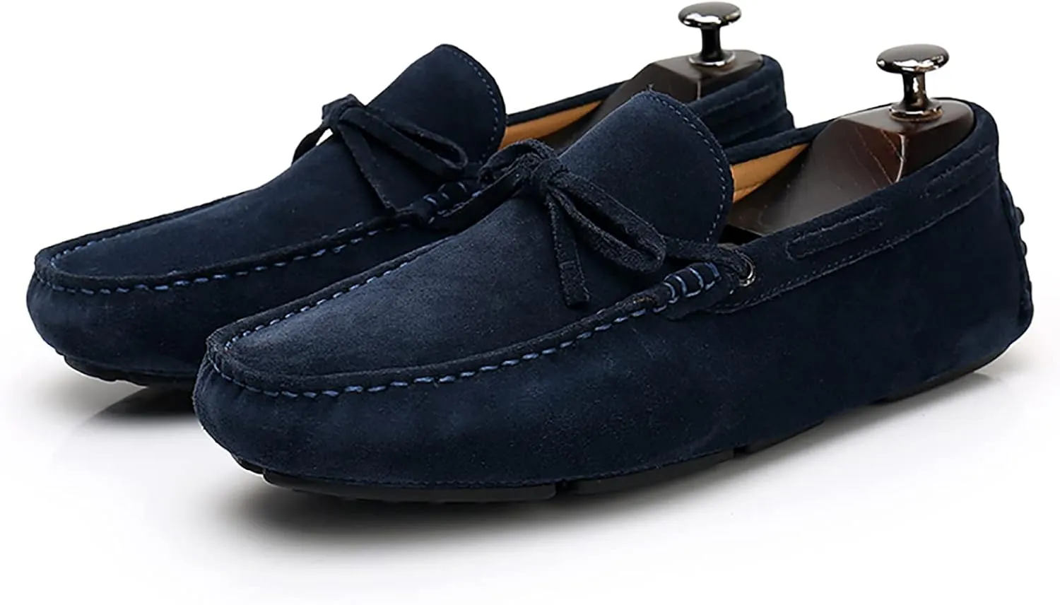 Men's Soft Suede Driving Loafers Shoes Handmade Moccasin Slippers Business Shoes Leather Loafers Casual Shoes for Men Slip On Boat Shoes