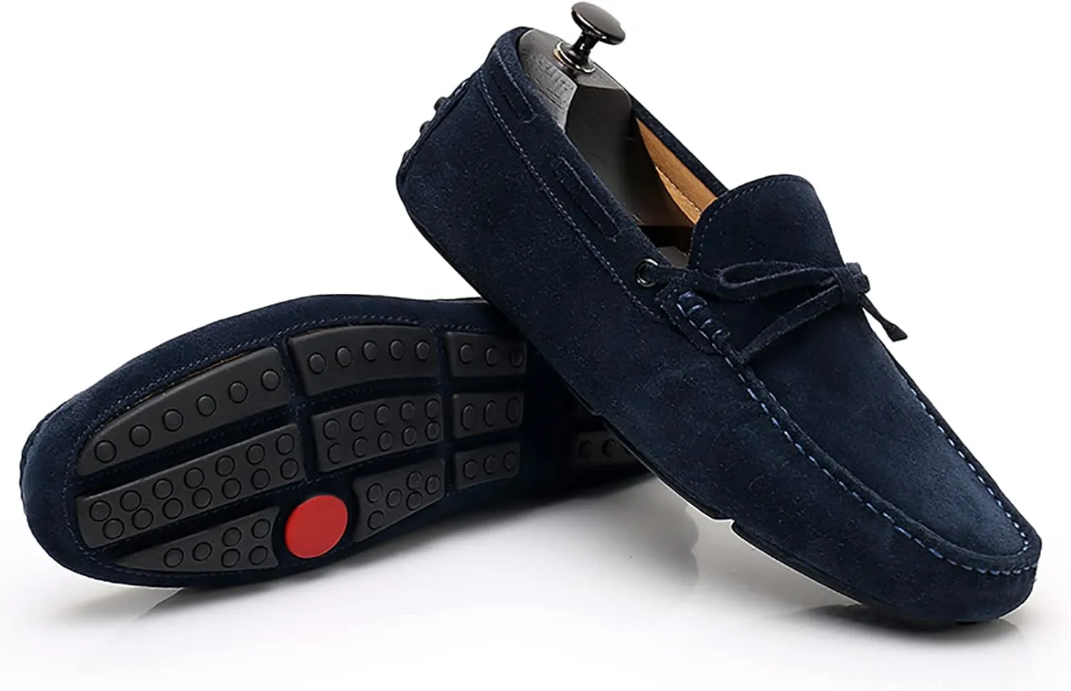 Men's Soft Suede Driving Loafers Shoes Handmade Moccasin Slippers Business Shoes Leather Loafers Casual Shoes for Men Slip On Boat Shoes