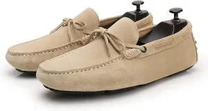 Men's Soft Suede Driving Loafers Shoes Handmade Moccasin Slippers Business Shoes Leather Loafers Casual Shoes for Men Slip On Boat Shoes