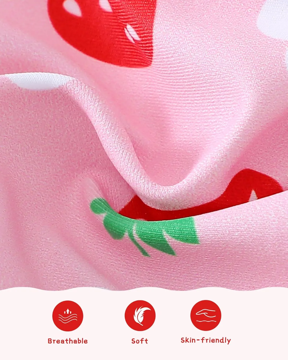 Mioglrie Baby Infant Swimsuit Girl Toddler Bathing Suit Girl Summer Beach Bikini Tankini Swimwear Hat 3-24 Months 2t-5t