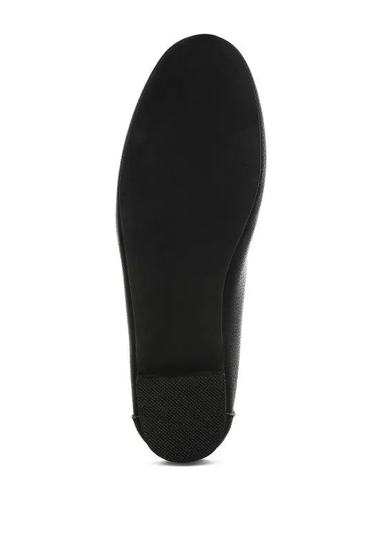 Modaha Horsebit & Embellished Real Leather Loafers for Women