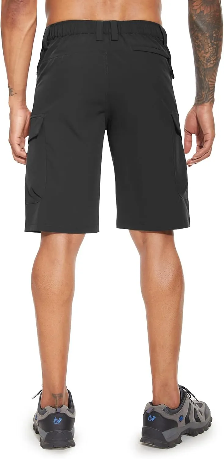 Moosehill Men's Hiking Cargo Shorts with 7 Pockets Quick Dry for Casual Work