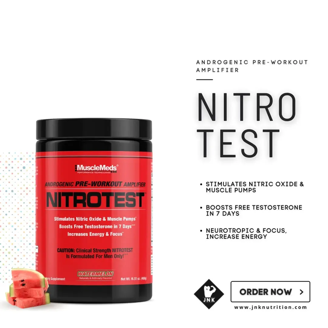 Musclemeds Nitrotest Androgenic Pre-workout Amplifier