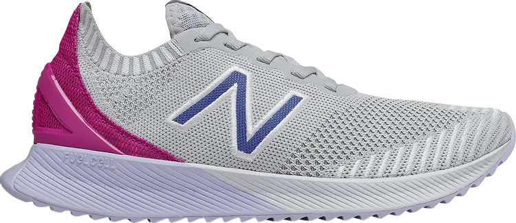 New Balance Wmns FuelCell Echo 'Light Aluminum Poison Berry' sneakers, gray