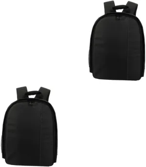 NUOBESTY 1Pc Camera Backpack for DSLR Travel Carrying Bag with Tripod Holder Portable Organizer with Straps Grey Digital Photography Bag for Outdoor Use
