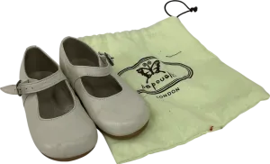 Papouelli Cream Sienna Leather Shoes UK 7 EU 24 