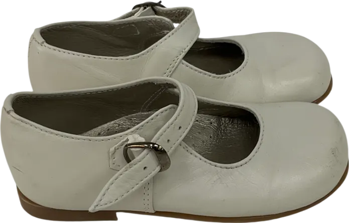 Papouelli Cream Sienna Leather Shoes UK 7 EU 24 