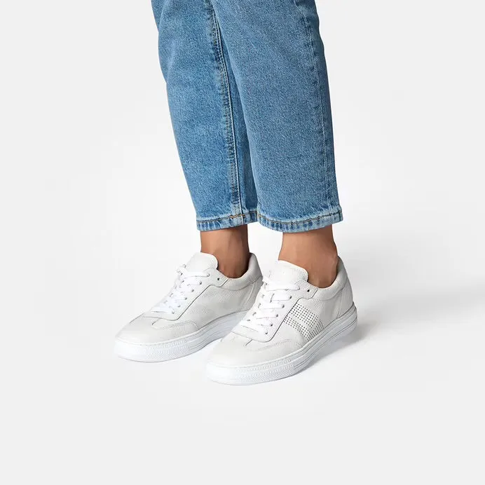 Paul Green H18 Easy Grained White Sneakers