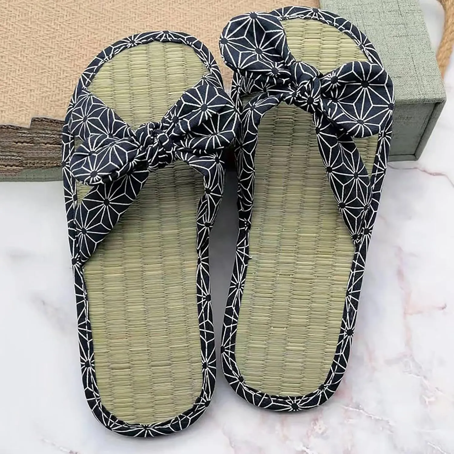 peqiut Casual Sandals Women Flat Orthopedic Sandals for Women Slip On Slippers Comfortable Breathable Casual Sandals