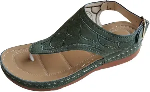 peqiut Casual Sandals Women Flat Platform Strap Sandals for Women Orthopedic Clip Toe Flip Flops Boho Casual Sandals