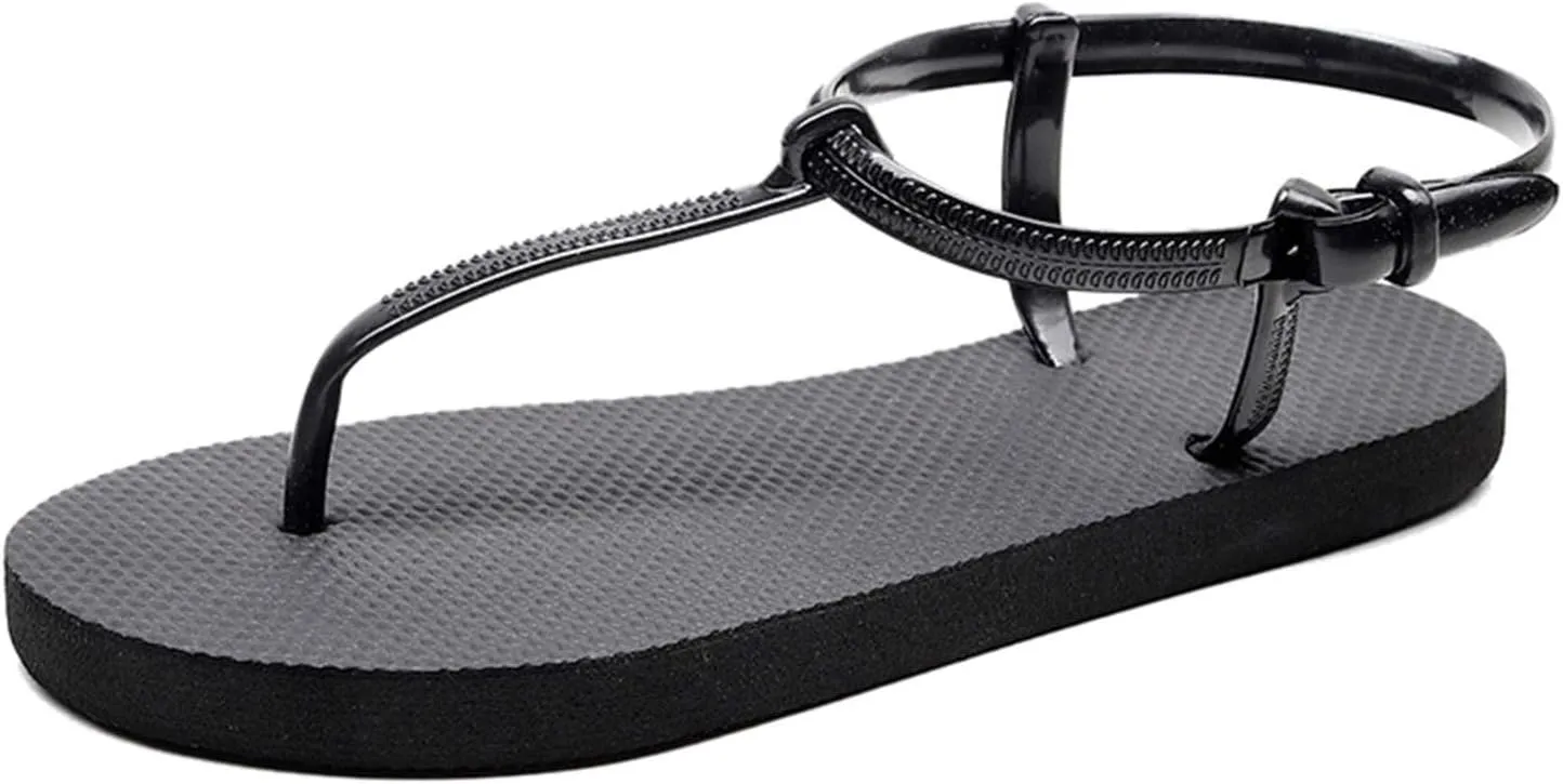 peqiut Casual Sandals Women Flat Platform Strap Sandals for Women Orthopedic Clip Toe Flip Flops Casual Sandals