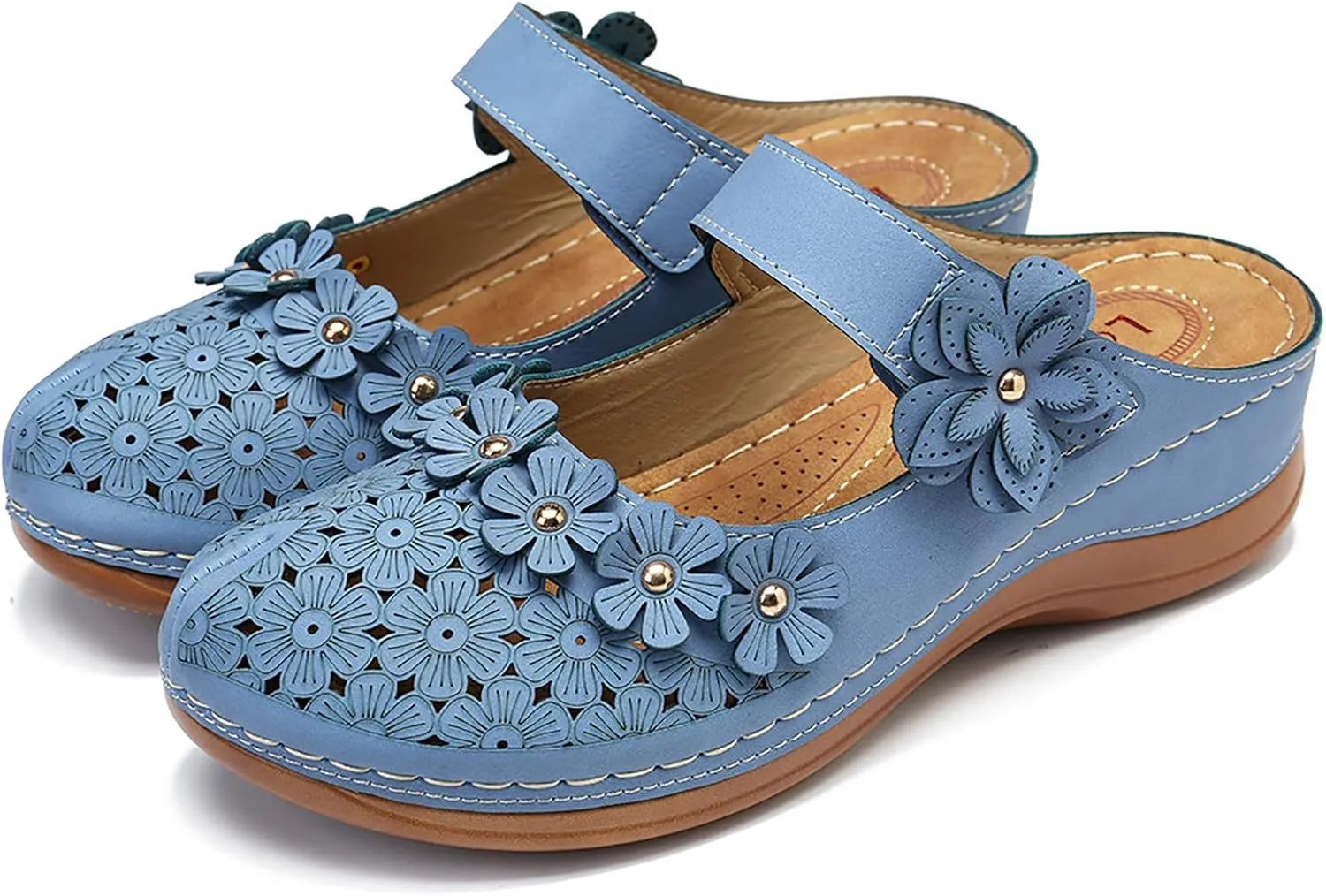 peqiut Casual Sandals Women Orthopedic Sandals for Women Arch Support Strap Shoes Comfortable Slip On Casual Sandals