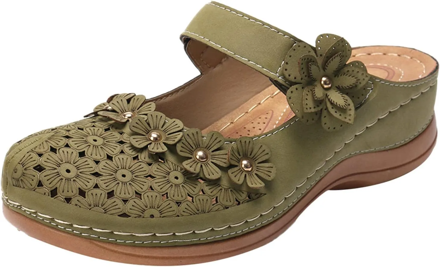 peqiut Casual Sandals Women Orthopedic Sandals for Women Arch Support Strap Shoes Comfortable Slip On Casual Sandals