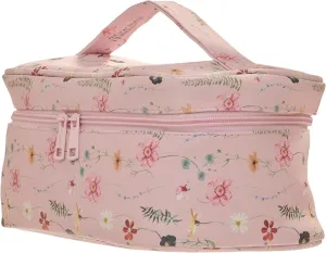 Pink Floral Travel Cosmetic Case Toiletry Bag Danielle Creations, Pink, Travel Cosmetic Bag, D3011FP