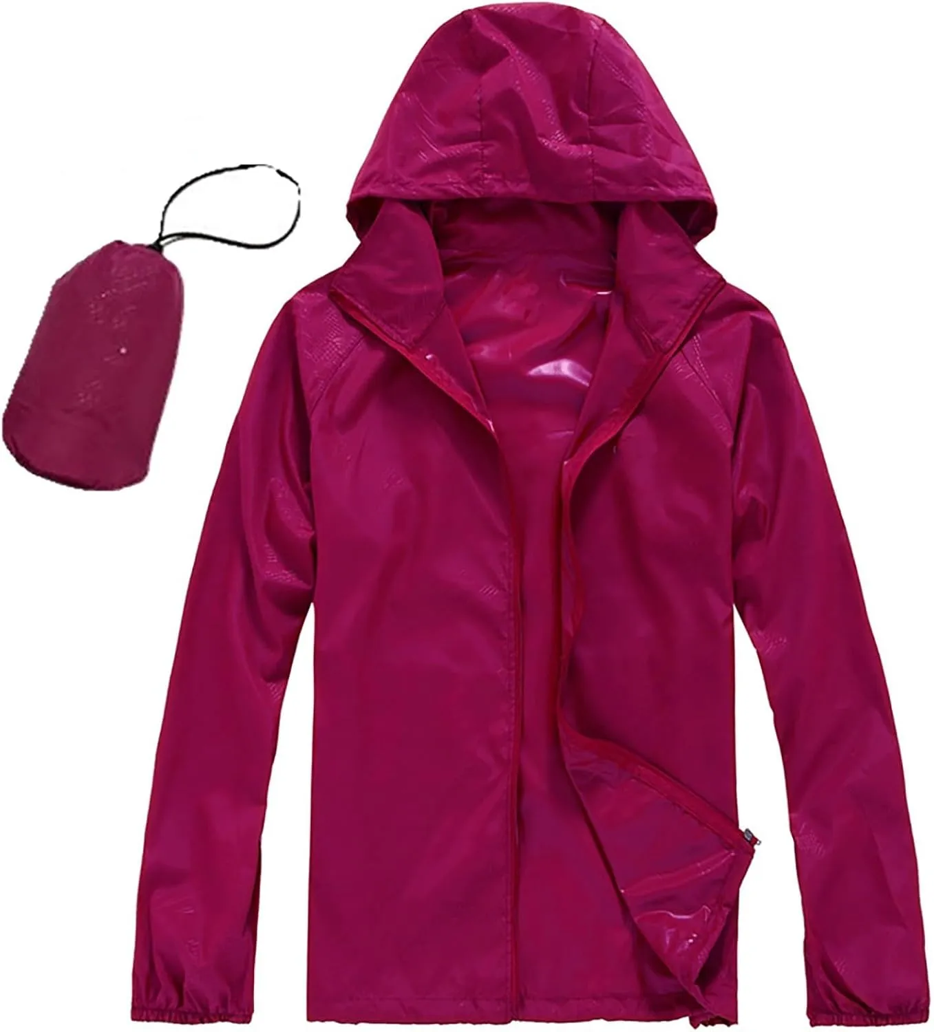 Rain Jacket Women Lightweight Hooded Raincoat Waterproof Windbreaker Jackets 2025 Packable Rain Coats with Pockets