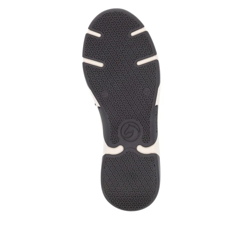Remonte Ladies Shoes Black/Cream Trainers Sneaker Vegan D1S02-04 sale
