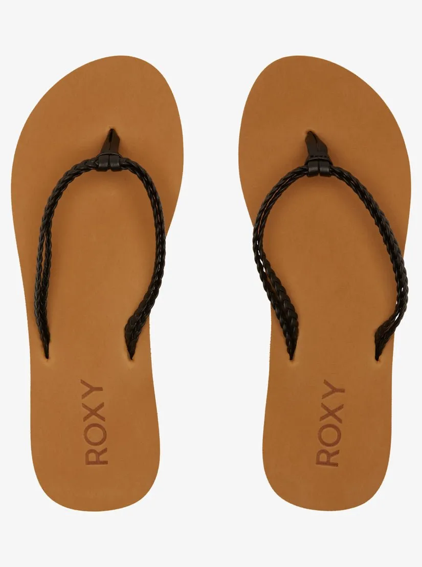 Roxy "Costas II" Women's Flip-Flops - Black