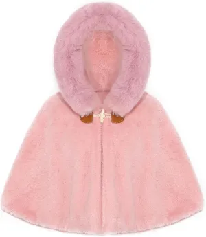 Toddler Baby Fleece Hooded Cloak Capes Poncho Children Fall Winter Coat Snowsuit Outwear