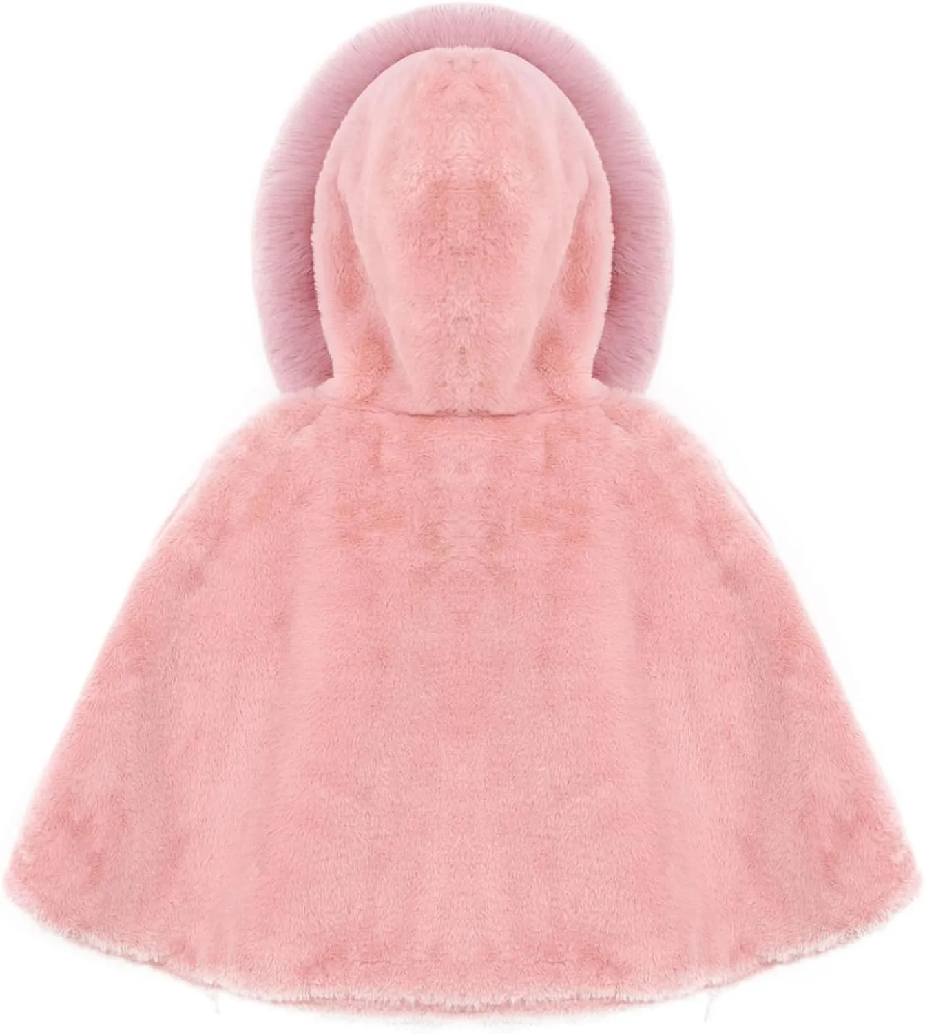 Toddler Baby Fleece Hooded Cloak Capes Poncho Children Fall Winter Coat Snowsuit Outwear