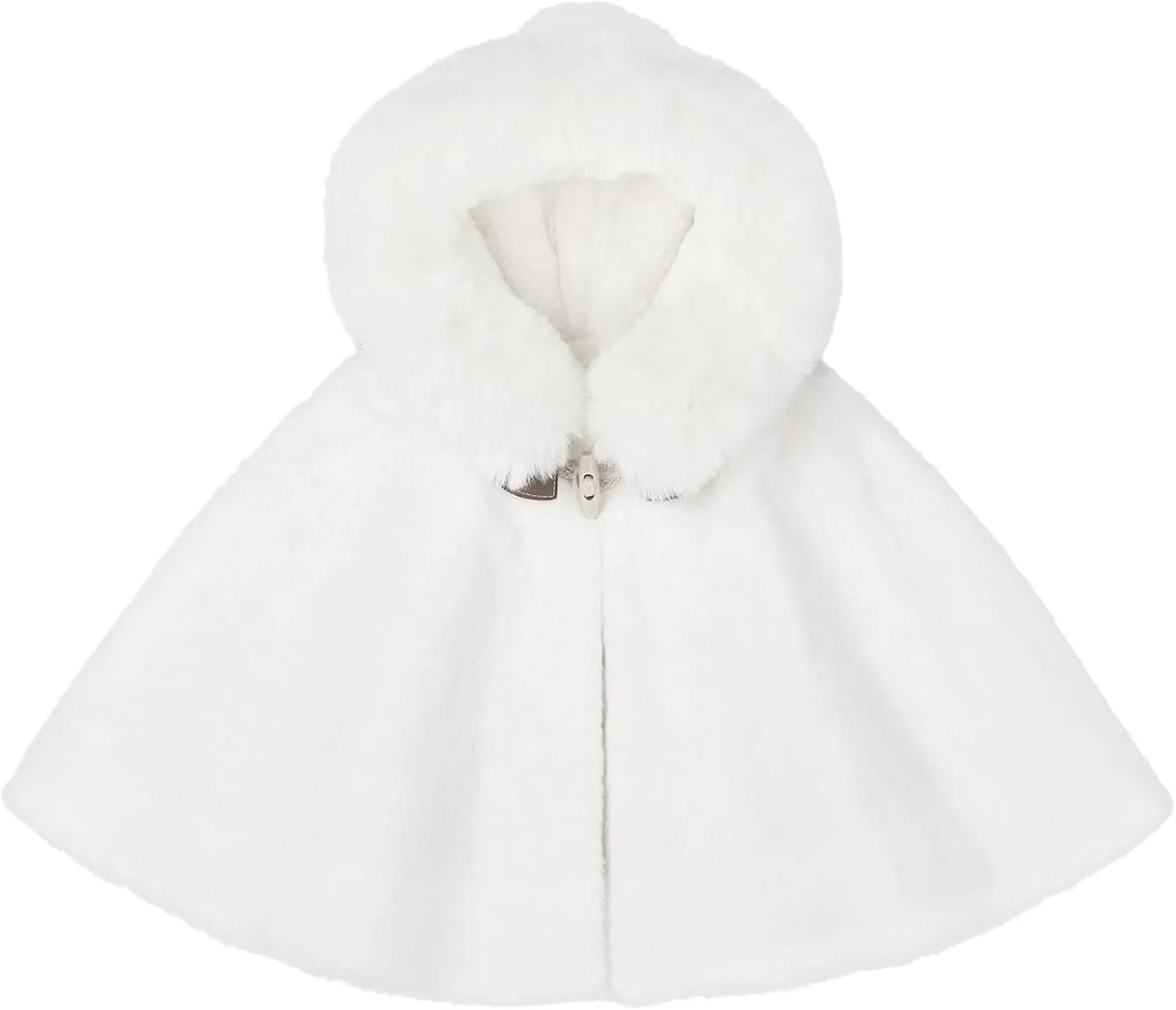 Toddler Baby Fleece Hooded Cloak Capes Poncho Children Fall Winter Coat Snowsuit Outwear